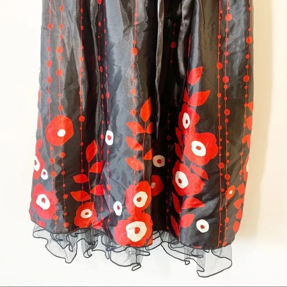 Speechless Red Black Floral Fun Party Dress Juniors Size 9 New Homecoming Dance - Picture 7 of 8
